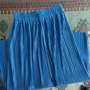 Alice Olivia Paradise Midi Skirt Shiny Drawstring